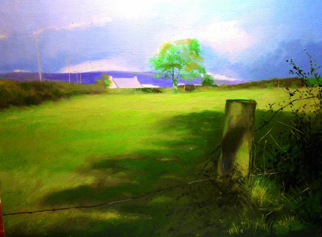 Extract from Crossing Borders: oil on canvas