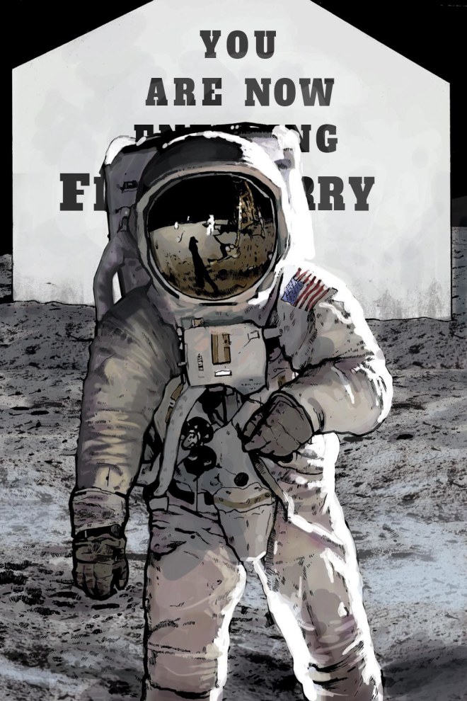 BUZZ ALDRIN AT FREE DERRY CORNER FRONT